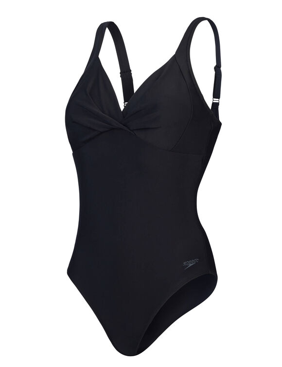 Maillot de bain 1 pièce Cross Knot (noir)