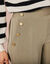 Pantalon fluide effet pont (kaki)