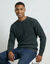 Pull col rond manches marteau c&ocirc;tes anglaises 30% laine (anthracite)