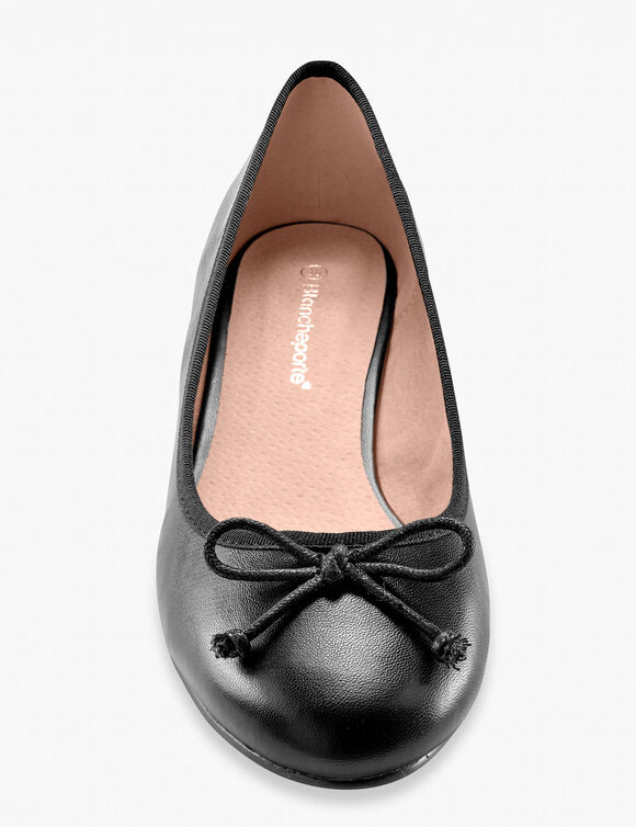 Platte ballerina's (zwart)
