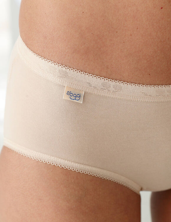 Culotte midi Basic - lot de 3 (nude)