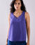 Caraco col V dentelle (violet)
