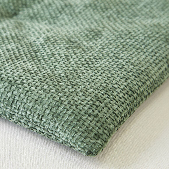 Long coussin de canapé tissage chenille (groen)
