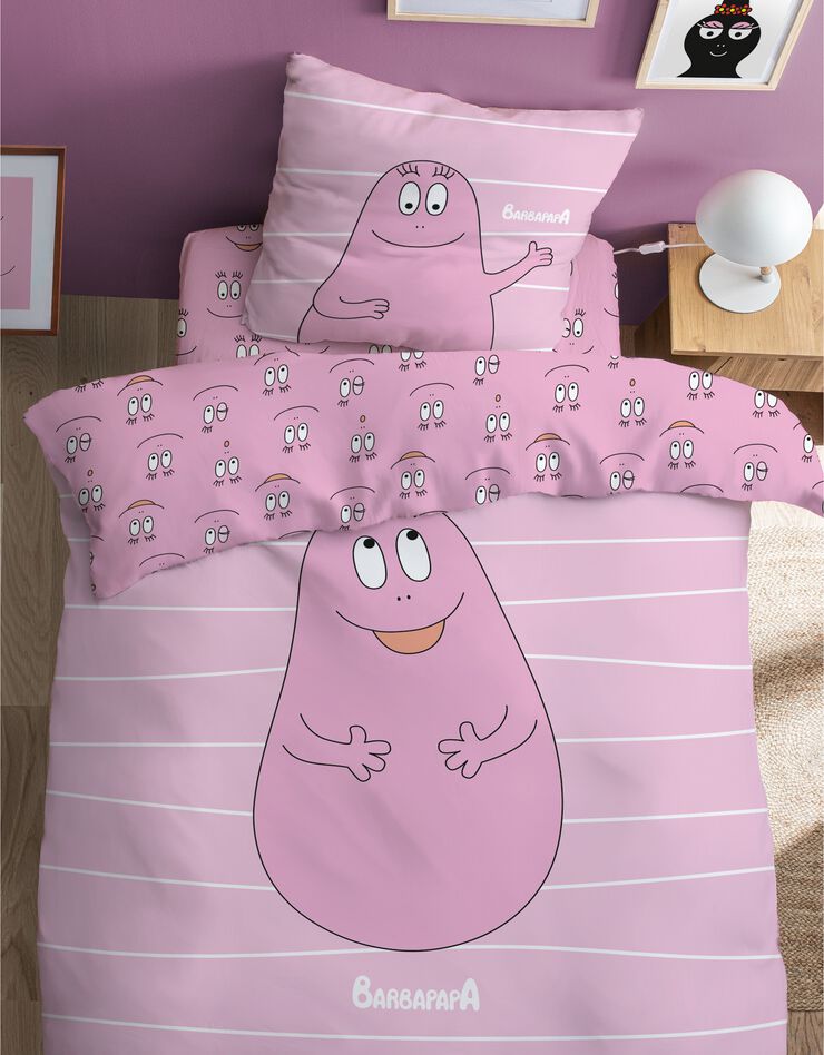 Parure de lit enfant Barbapapa® - coton (roze)