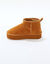 Gevoerde boots met platformzool (karamel)
