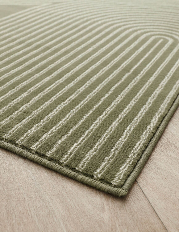 Tapis motif double arche (vert)