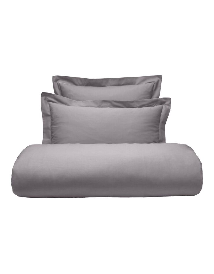 Linge de lit uni coton (anthracite)