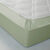 Drap-housse uni polyester - coton bonnet 32 cm (vert amande)