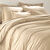 Linge de lit uni - polyester-coton 57 fils/cm&sup2; (sable)
