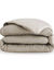 Tweekleurig deken in microvezel 350g/m2 (taupe / zandkleur)