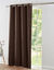 Rideau occultant bachette uni (chocolat)