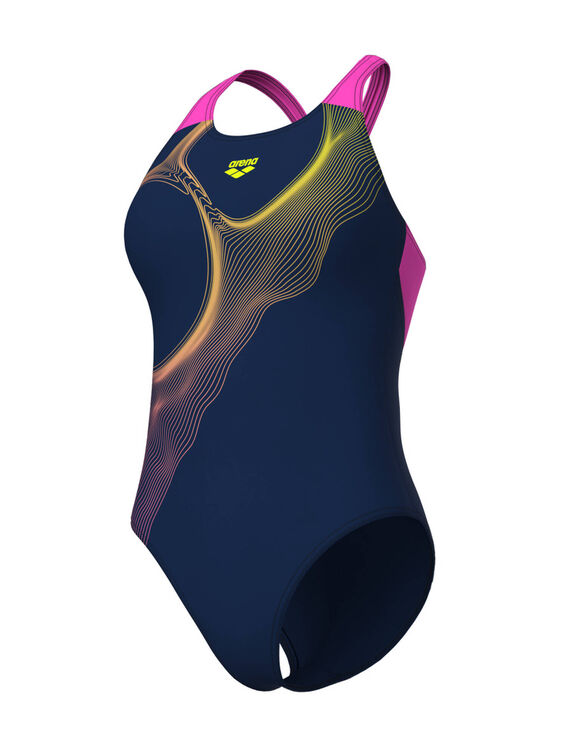 Badpak Ripples (marine / roze)