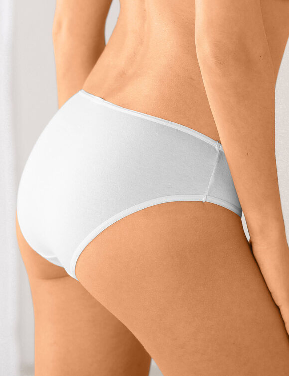 Culotte forme midi en coton extensible uni - lot de 10  (bleu / rose)