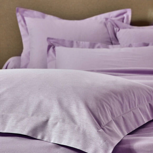 Linge de lit uni - coton bio** (violine)