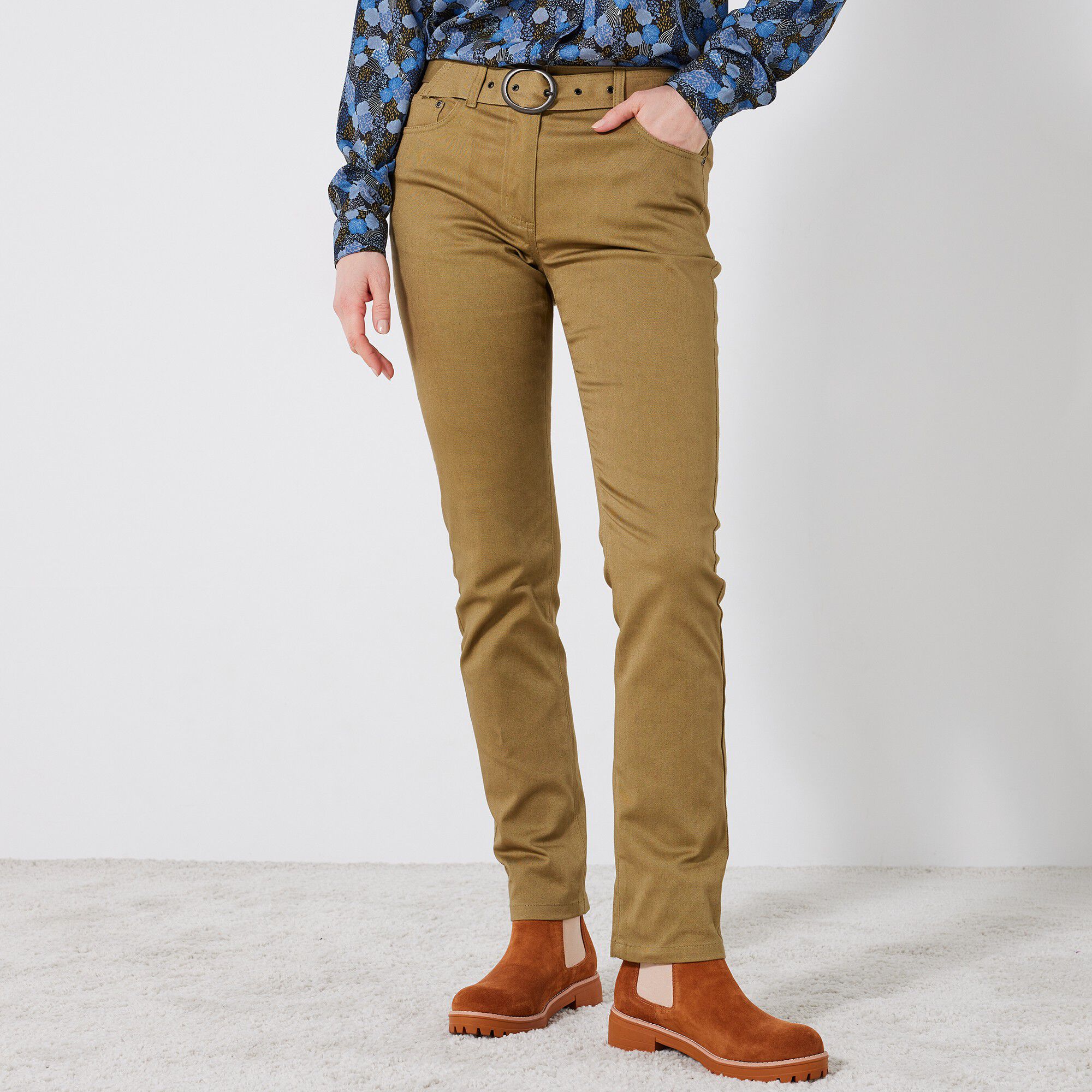 Pantalon blanche porte top