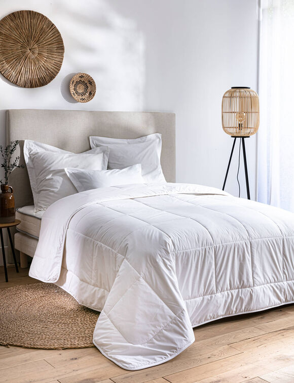 Couette pure laine vierge Woolmark® 300g/m² (blanc)