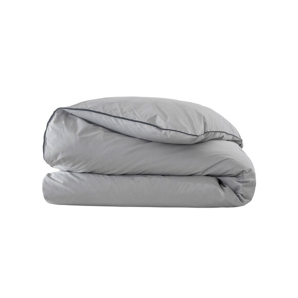 Edredon naturel duvet et plumettes (gris)