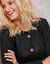 Trui-jurk met knoopsluiting (zwart)