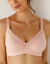 Soutien-gorge coton forme minimiseur avec armatures - lot de 2 (rose gris&eacute; + ivoire)