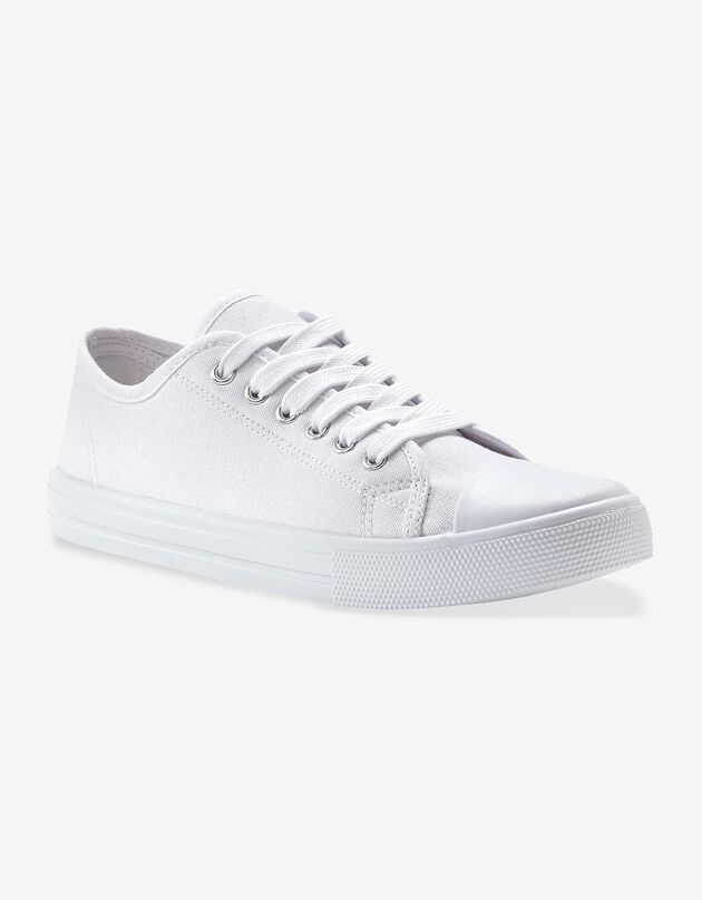 Sneakers in canvas (wit)