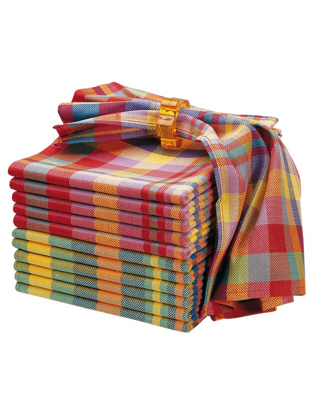 Servet Madras, geruit - Sets (madrasruiten)