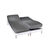 Drap-housse uni sommier articulé coton - bonnets 26 cm (anthracite)