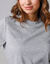Thermisch T-shirt met hoge kraag - lange mouwen (chin&eacute; grijs)