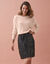 Pull maille anglaise fantaisie, toucher doux (rose poudr&eacute;)
