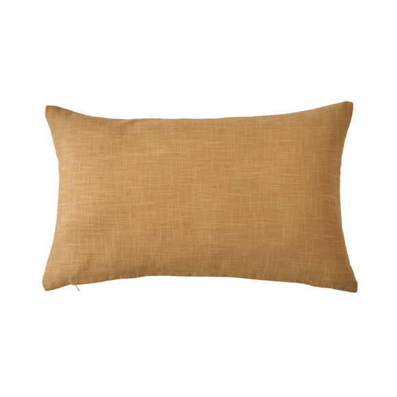 Coussin rectangulaire imprim&eacute; g&eacute;om&eacute;trique (bleu / beige)