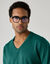 Pull uni col V (vert sapin)