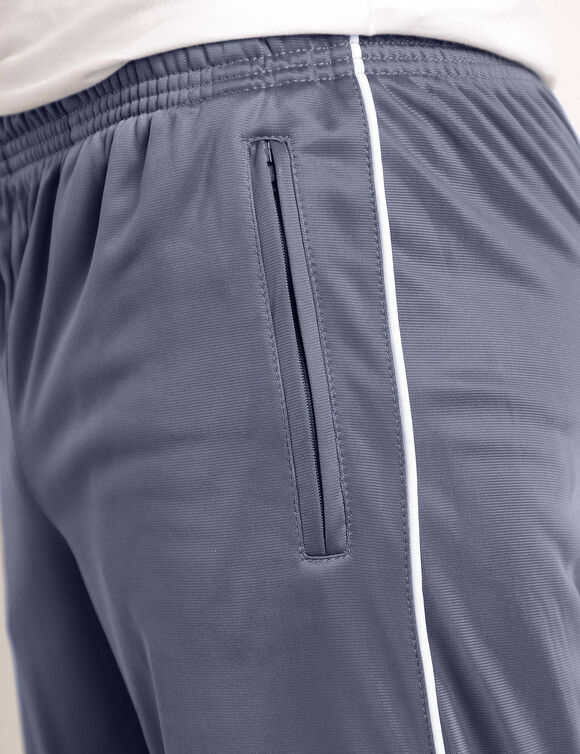 Pantacourt sport microfibre intérieur gratté (gris)