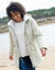 Parka d&eacute;perlante &agrave; capuche, doubl&eacute;e polaire sherpa (mastic)