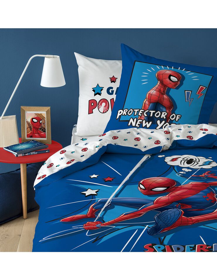 Lakenset Spiderman Protector - katoen (blauw)