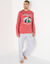 Pyjama pantalon manches longues Gaston Lagaffe (rouge / gris)