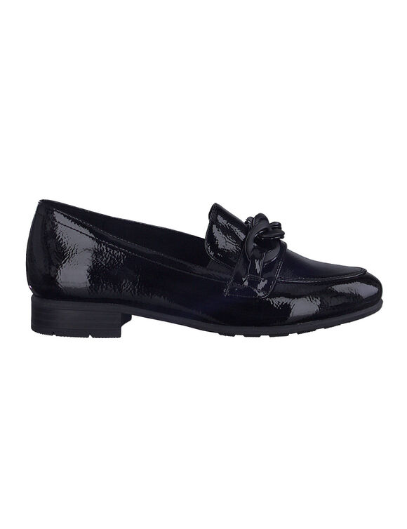 Mocassins met platte hak&lt;br&gt; (zwart)