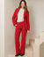 Pantalon large, fluide (rouge vif)