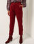 7/8-broek, velours (bordeaux)