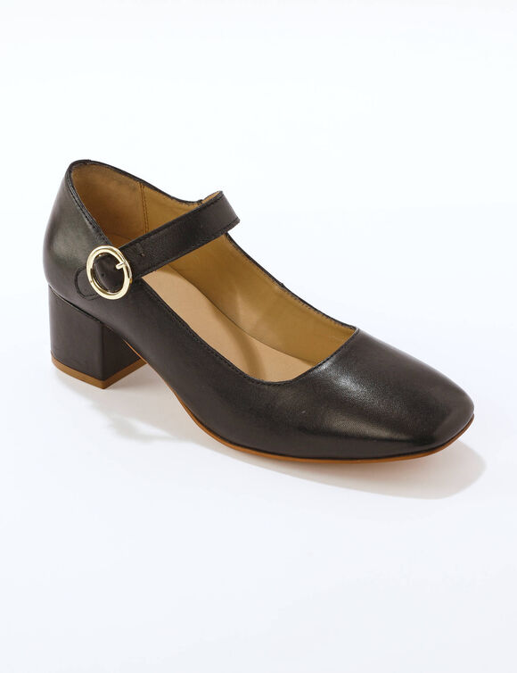 Bottes en cuir, spécial larges mollets (noir)