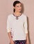 Pyjamashirt met lange mouwen (ecru)