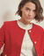 Tweedjas met knopen (rood)