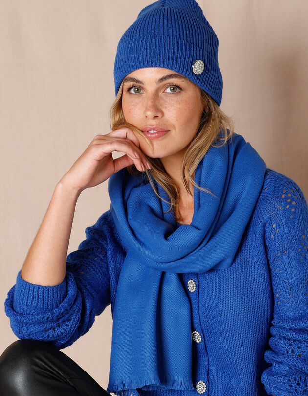 Écharpe chaude (bleu)