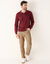 Rechte broek in fijngeribd velours, 5 zakken (beige)