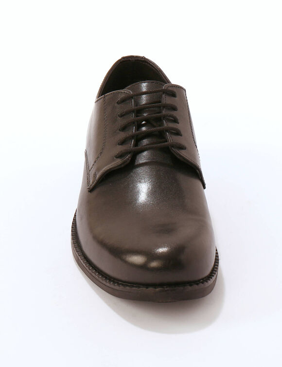 Derbies cuir à lacets (noir)