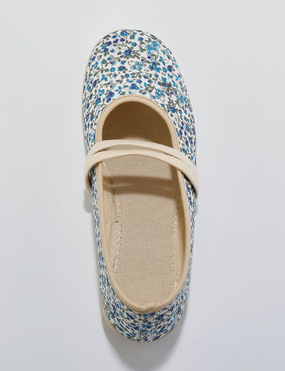 Chaussons forme babies imprimés (bleu)