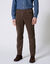 Broek met 5 zakken van fijn geribd fluweel, met elastiek aan de zijkanten (taupe)
