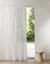 Panneau voile uni finition galon fronceur (blanc)