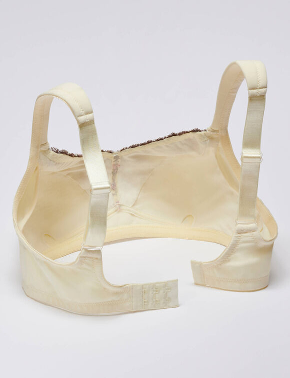 Soutien-gorge post-op&eacute;ratoire en microfibre "Caminata" - sans armatures (ivoire)