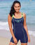 Badpak in combishortmodel (blauw)