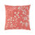 Kussenhoes met bladerenprint - set van 2 (blushroze)