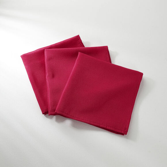 Nappe unie entretien facile (rouge)